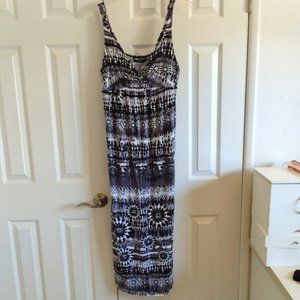 JUST REDUCED!!!  In Studio Maxi Dress Black & White Petite XL